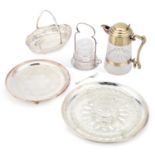 A GROUP OF SILVER-PLATE