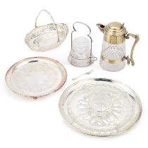 A GROUP OF SILVER-PLATE