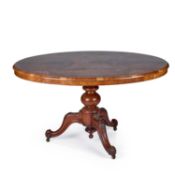 A VICTORIAN INLAID WALNUT LOO TABLE CIRCA 1870