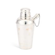 AN AMERICAN STERLING SILVER COCKTAIL SHAKER