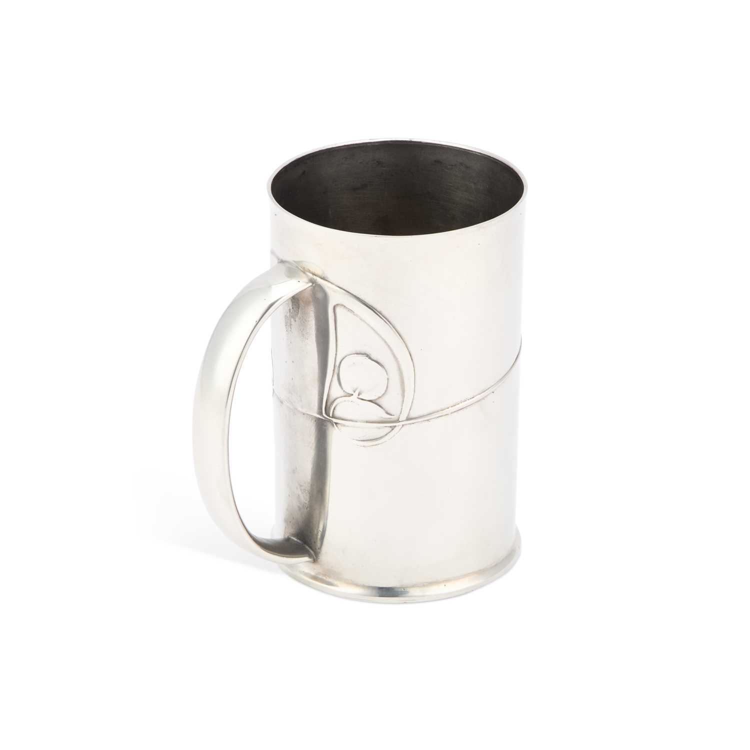 ARCHIBALD KNOX (1864-1933) FOR LIBERTY & CO, A TUDRIC PEWTER MUG