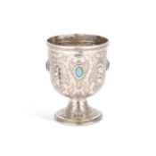 A SPANISH SILVER GOBLET