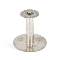 ARCHIBALD KNOX (1864-1933) FOR LIBERTY & CO, A TUDRIC PEWTER CANDLESTICK