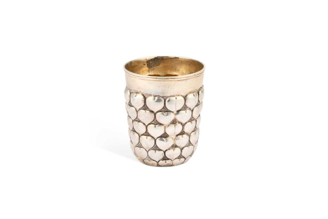 A LATE 19TH CENTURY GERMAN SILVER BEAKER