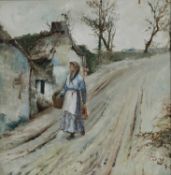 ARTHUR BEAUMONT (1877-1956) A PAIR OF COUNTRY SCENES