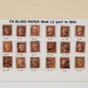 1857 TRANSITIONAL ISSUES ON YELLOWISH PAPER WMK LC PERF 14 X 18