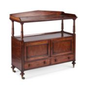 A 19TH CENTURY MAHOGANY BUFFET