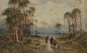 WILLIAM MANNERS RBA (1860-1930) COLLECTING WOOD