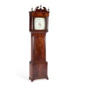 A GEORGE III MAHOGANY EIGHT-DAY LONGCASE CLOCK SIGNED WATSON, ALTRINCHAM