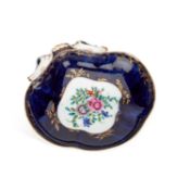 A WORCESTER SHELL-SHAPED DISH CIRCA 1770