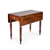 A 19TH CENTURY MAHOGANY DROPLEAF BREAKFAST TABLE