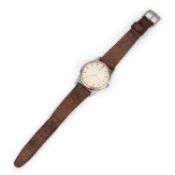 A GENTS STEEL OMEGA STRAP WATCH