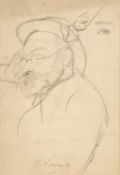 PHILIP NAVIASKY (1894-1983) THREE SKETCHES INCLUDING, THE ARTISTS MOTHER, A SLEEPING MAN AND THE ART