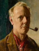 WILLIAM DRING (1904-1990) SELF PORTRAIT WITH PIPE