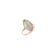 A GEORGIAN SEPIA MOURNING RING