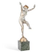 LEONILDO GIANNONI CHAPELIER (1880-1951) DANCING FEMALE NUDE