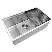 Prestige 32'' L Single Bowl Stainless Steel Kitchen Sink