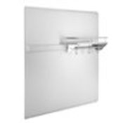 Ancona 30.6 x 35.3-in Stainless Steel Backsplash with Magnetic Strip, Hook Rail and Shelf