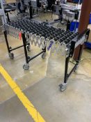 Best Flex 12ft 24"" Portable Adjustable Rolling Gravity Roller Conveyor System On Wheels