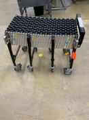 Best Flex 200 12ft 24"" Portable Adjustable Rolling Gravity Roller Conveyor System On Wheels