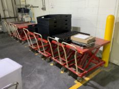 Lot Of 7 Bishamon Sugiyasu Esx40 880lb Max Lifting Tables