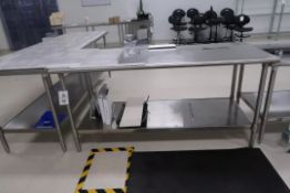 Lot of 2 SS Tables 6ft and 8ft