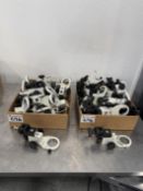 LOT OF 37 FOCUSING HOLDERS FOR STEREO MICROSCOPES