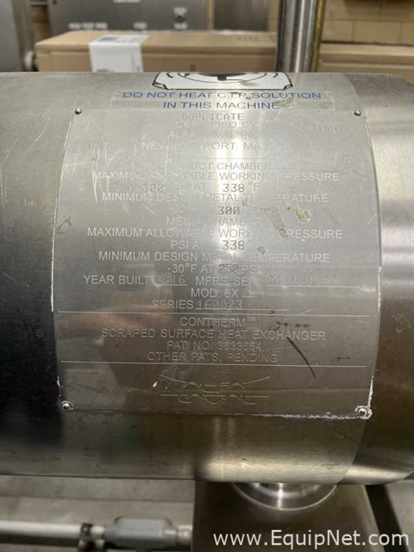 Heat Exchanger Skid With Alfa Laval Contherm 6X6 Heat Exchanger APV R5IT Plate Heat Exchanger - Image 6 of 13