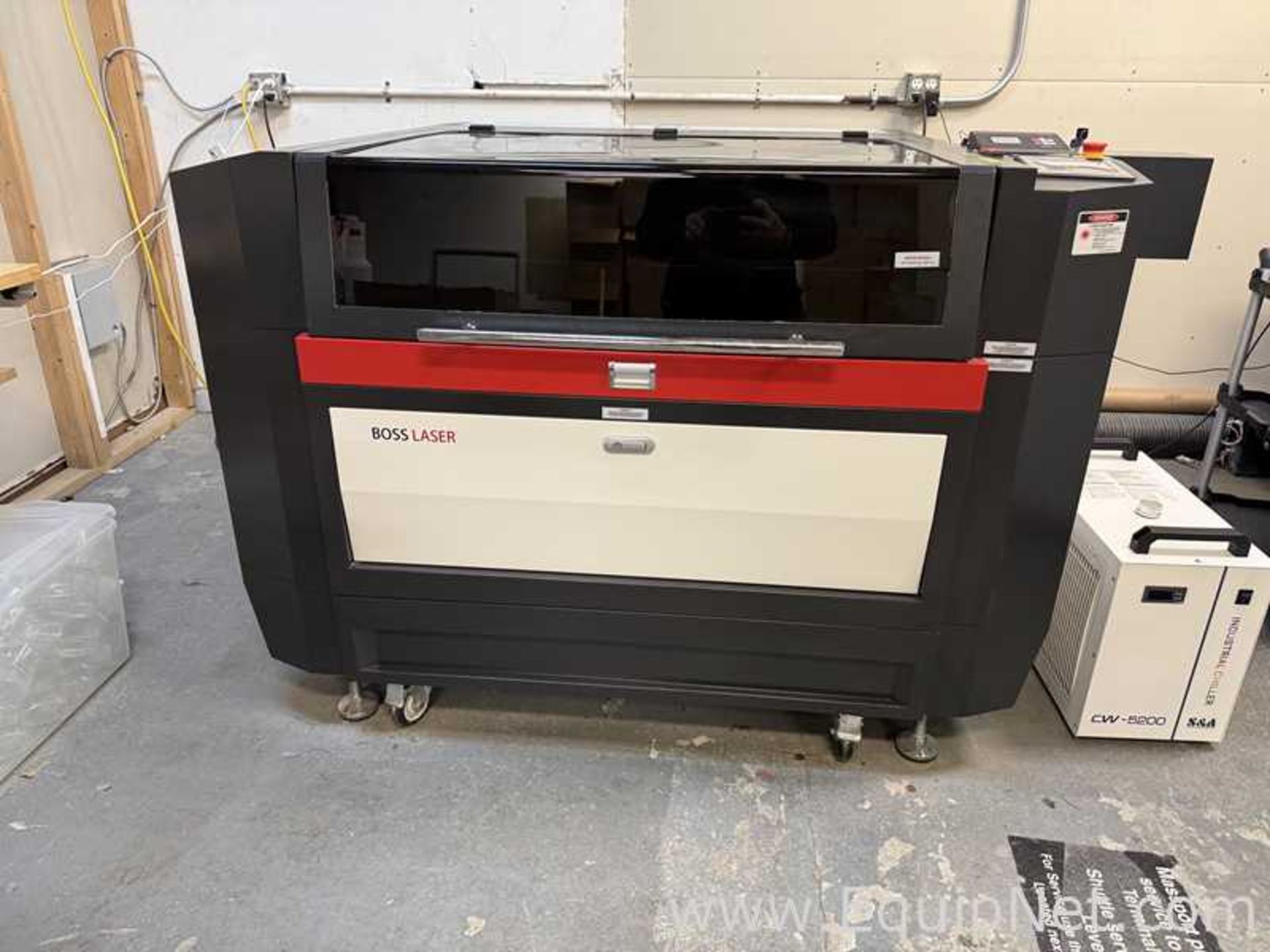 HP-2440 CO2 Laser Cutter and Engraver with S and A CW-5200 Industrial Water Chiller - Image 43 of 45