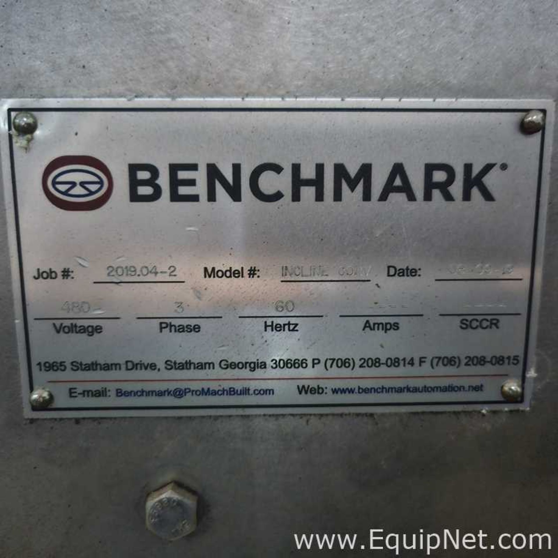 Benchmark Automation Co Incline Conv Conveyor - Image 5 of 5
