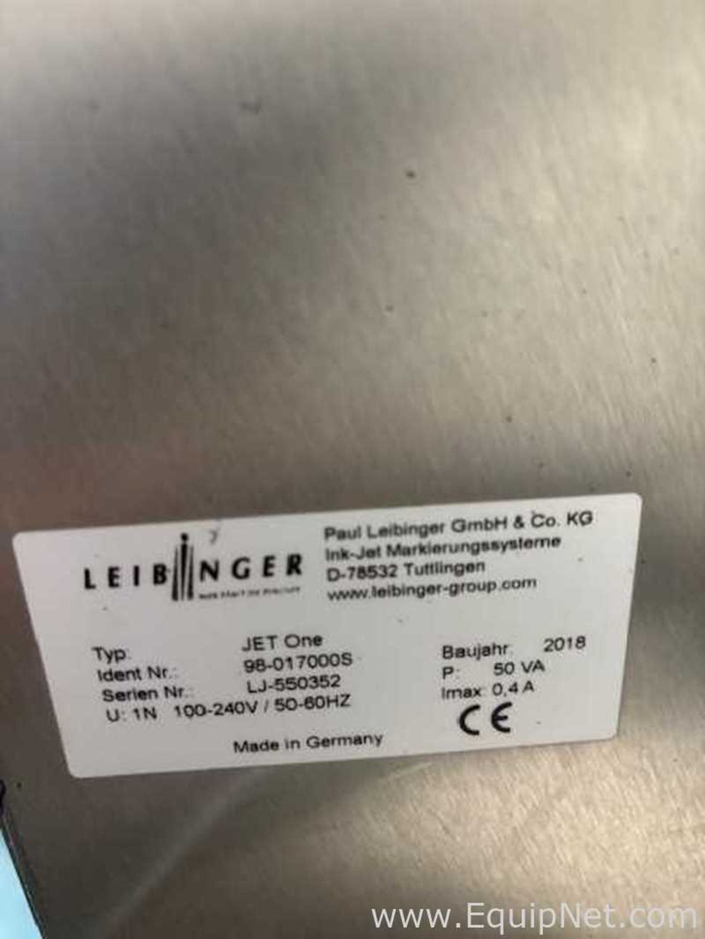 Leibinger Group JET One Ink Jet Coder - Image 2 of 2