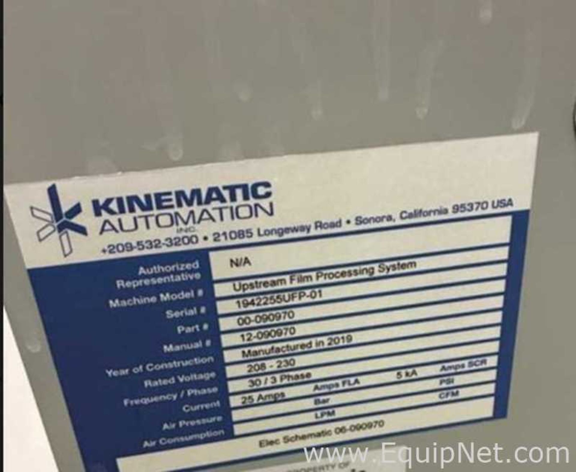 Kinematic Automation Upstream Film Processing System - Image 2 of 2