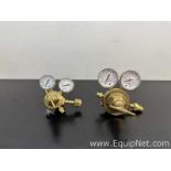 Lot of Victor Equipment SR 450D and VTS 250D Industrial Regulators