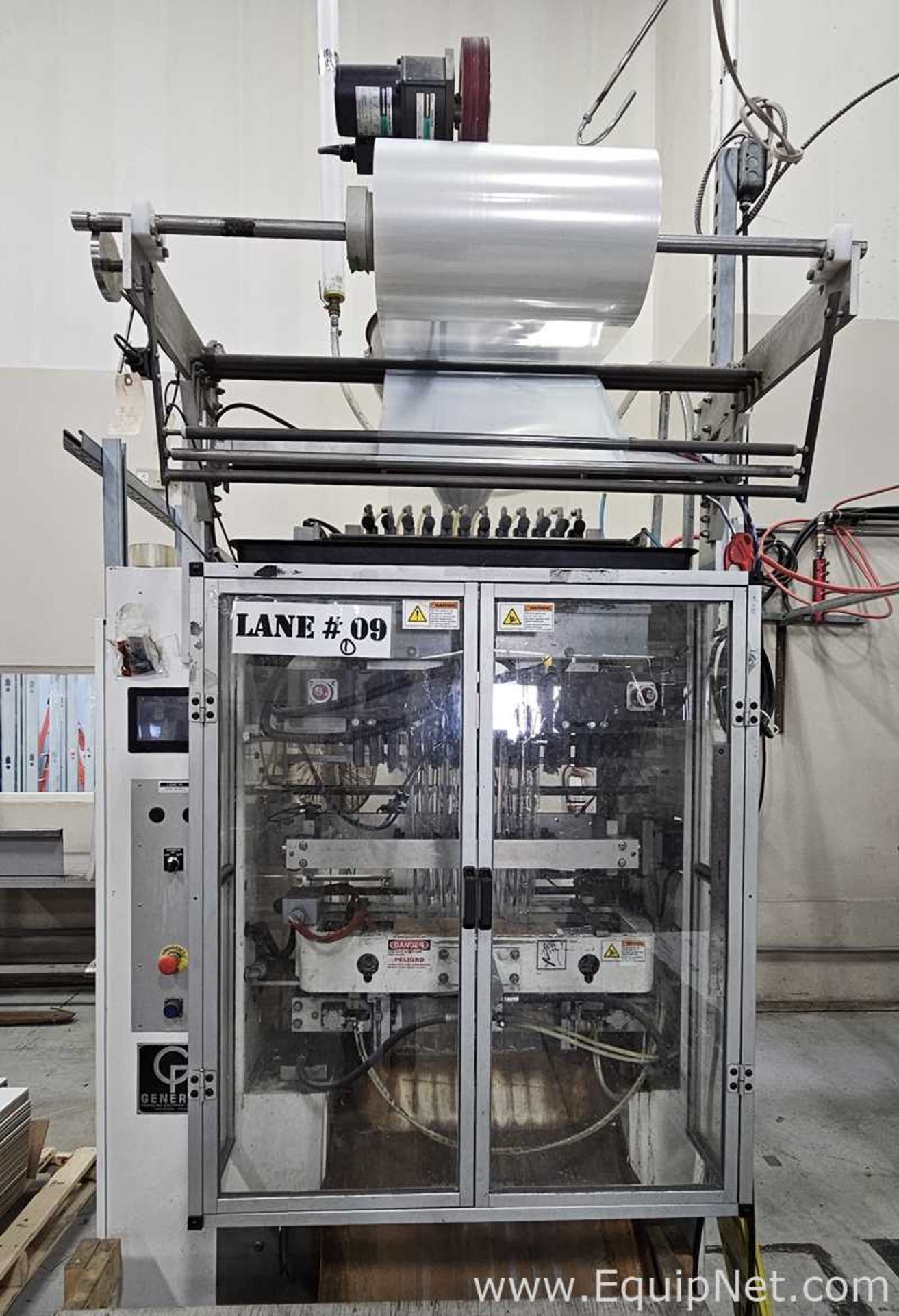 General Packaging Equipment 70WL12C4 Vertical Form Fill Seal Machine