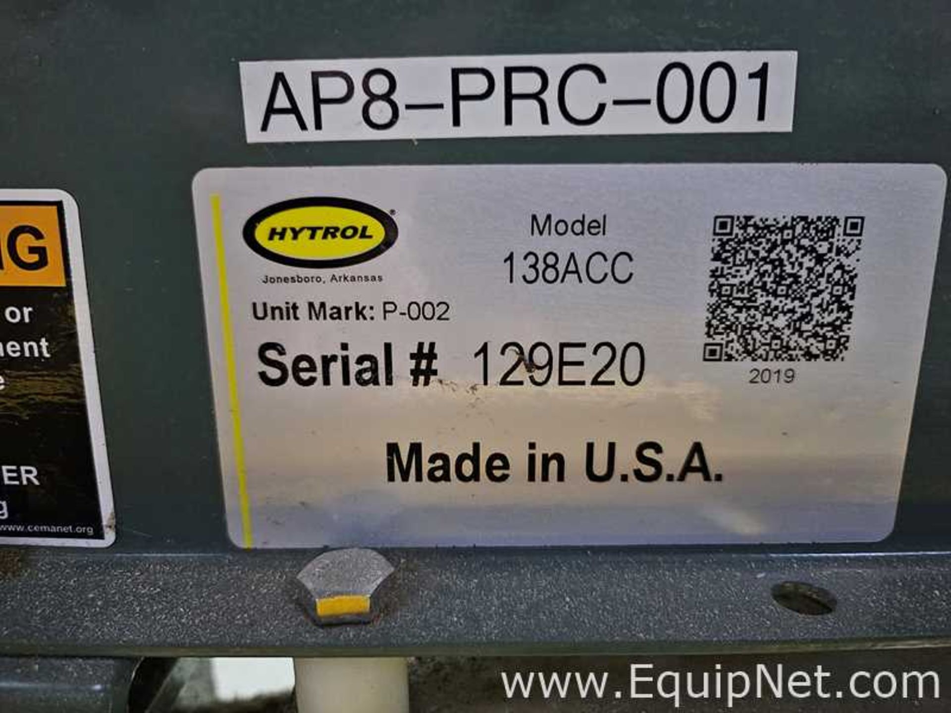 Hytrol Conveyor Co Inc 138ACC Roller Conveyor - Image 5 of 5