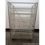 Wheeled Wire Racked Bread Cart 50x42