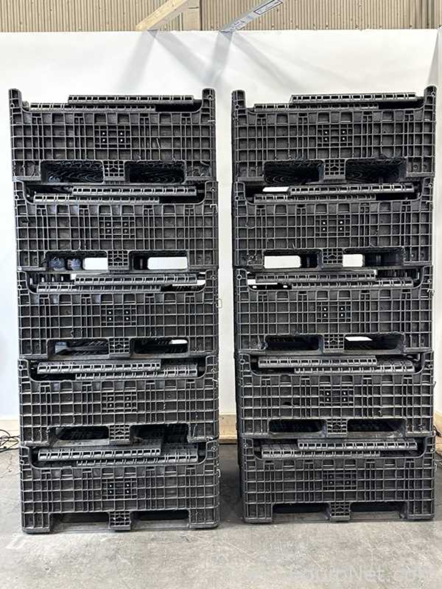 Lot Of 10 Orbis Heavy Duty Collapsible Storage Bins