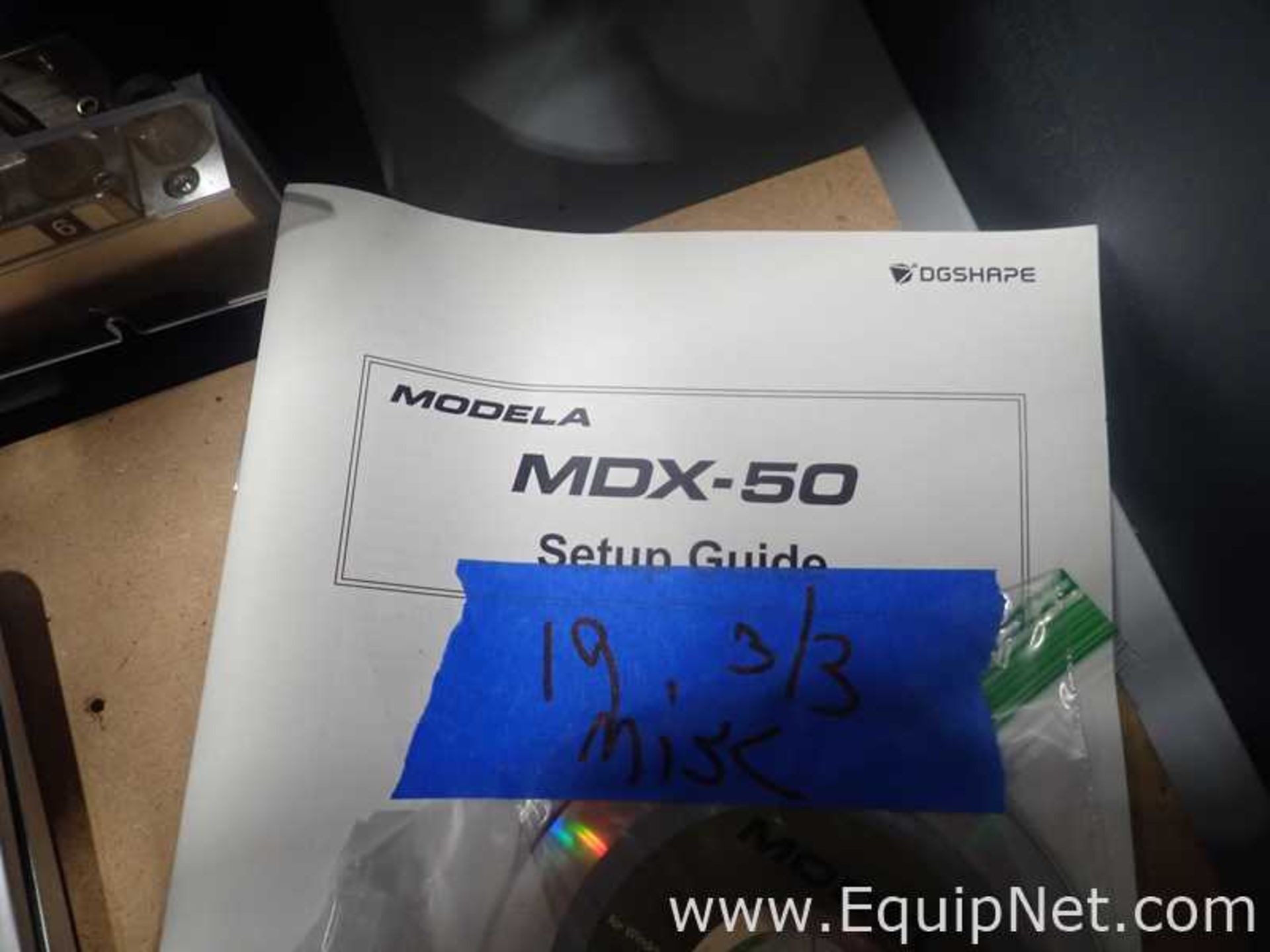 Roland Modela MDX-50 Benchtop CNC Milling Machine on Rolling Table - Image 15 of 18