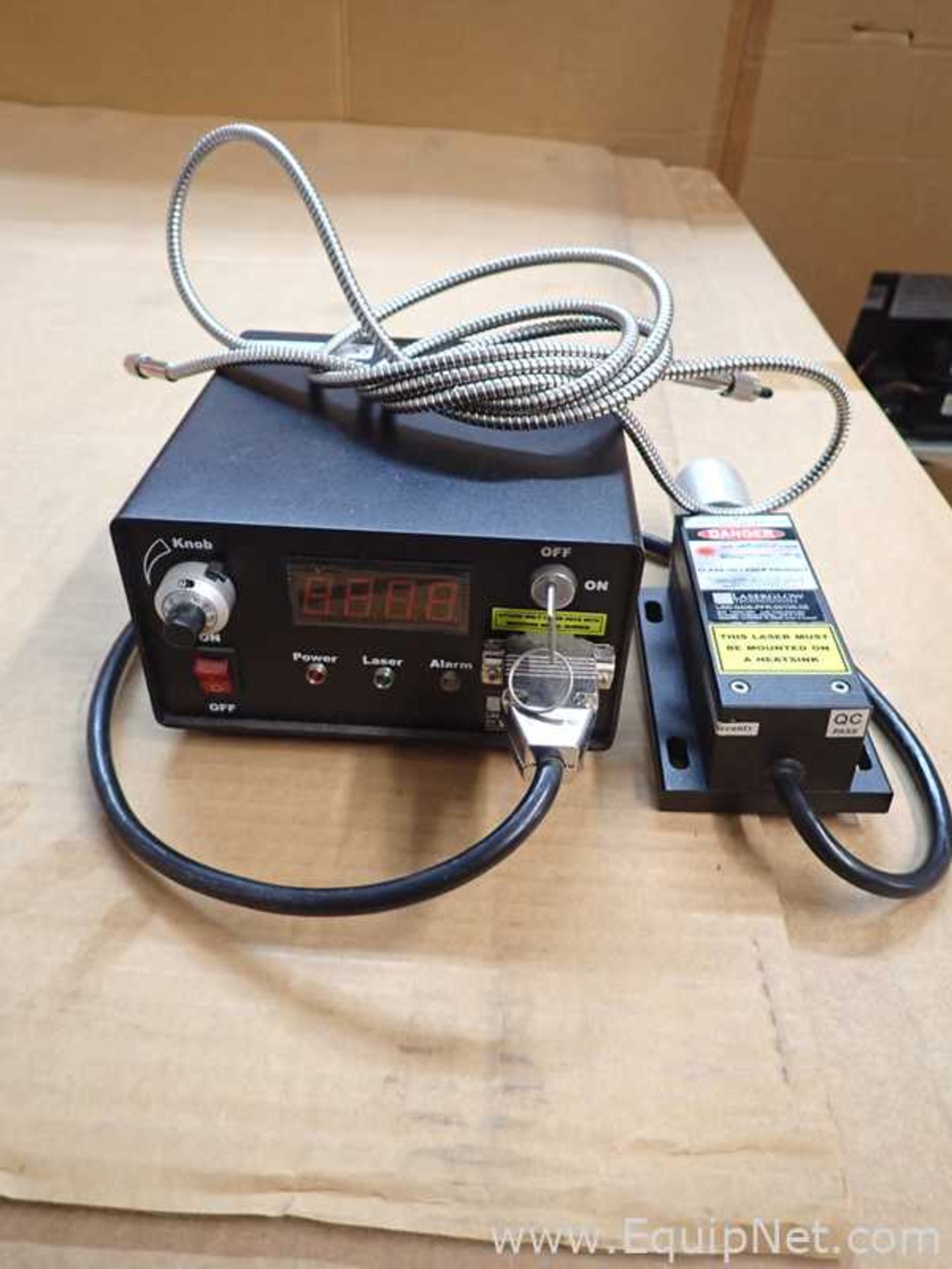 Laserglow Technologies LRS-0532-PFM-00100-05 Class IIIb Laser with Controller and Fiber Optic Cable