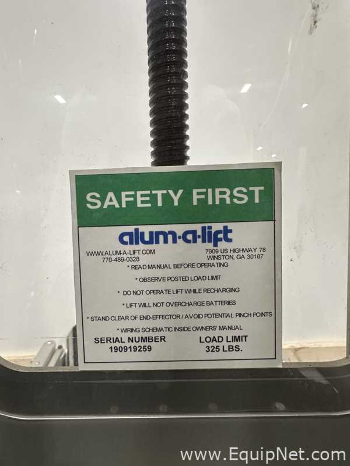 Alum A Lift Battery Operated Lift With Barrell Clamp - Image 13 of 21