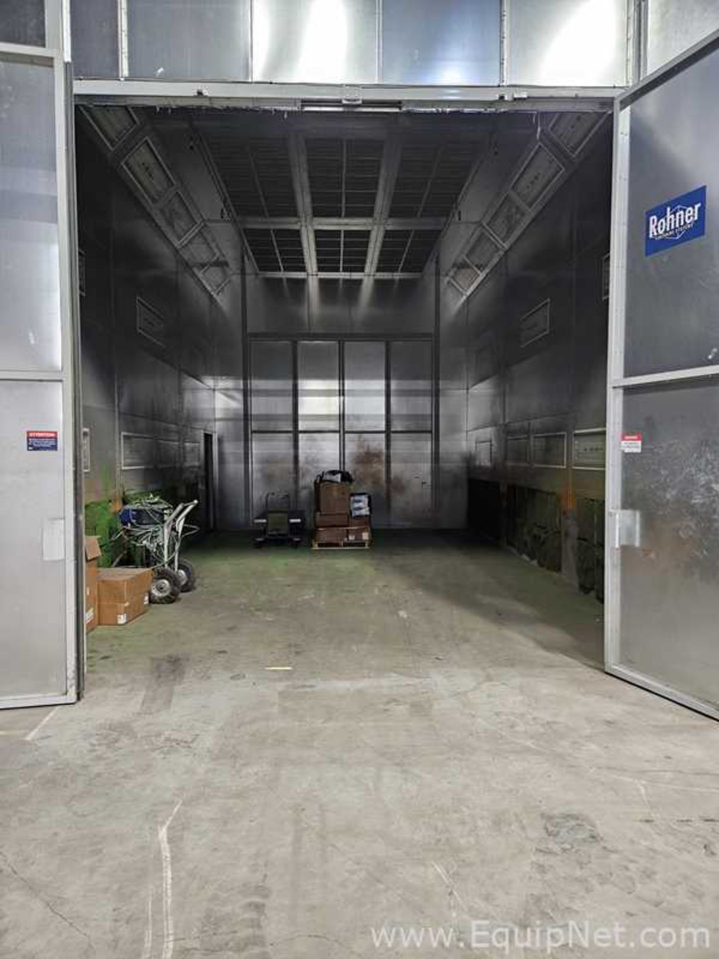 Rohner Industrial Semi-Down Draft Spray Booth with Pressurized Ceiling Plenum - Image 2 of 4