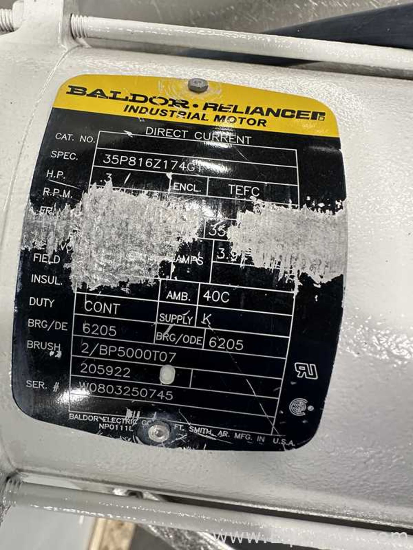 Lightnin Model XD-30 SCR Mixer With Baldor Washdown Duty DC Drive And Motor - Image 9 of 14