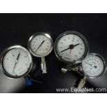 Lot Of 4 Ashcroft Pressure Transmitters Gauges