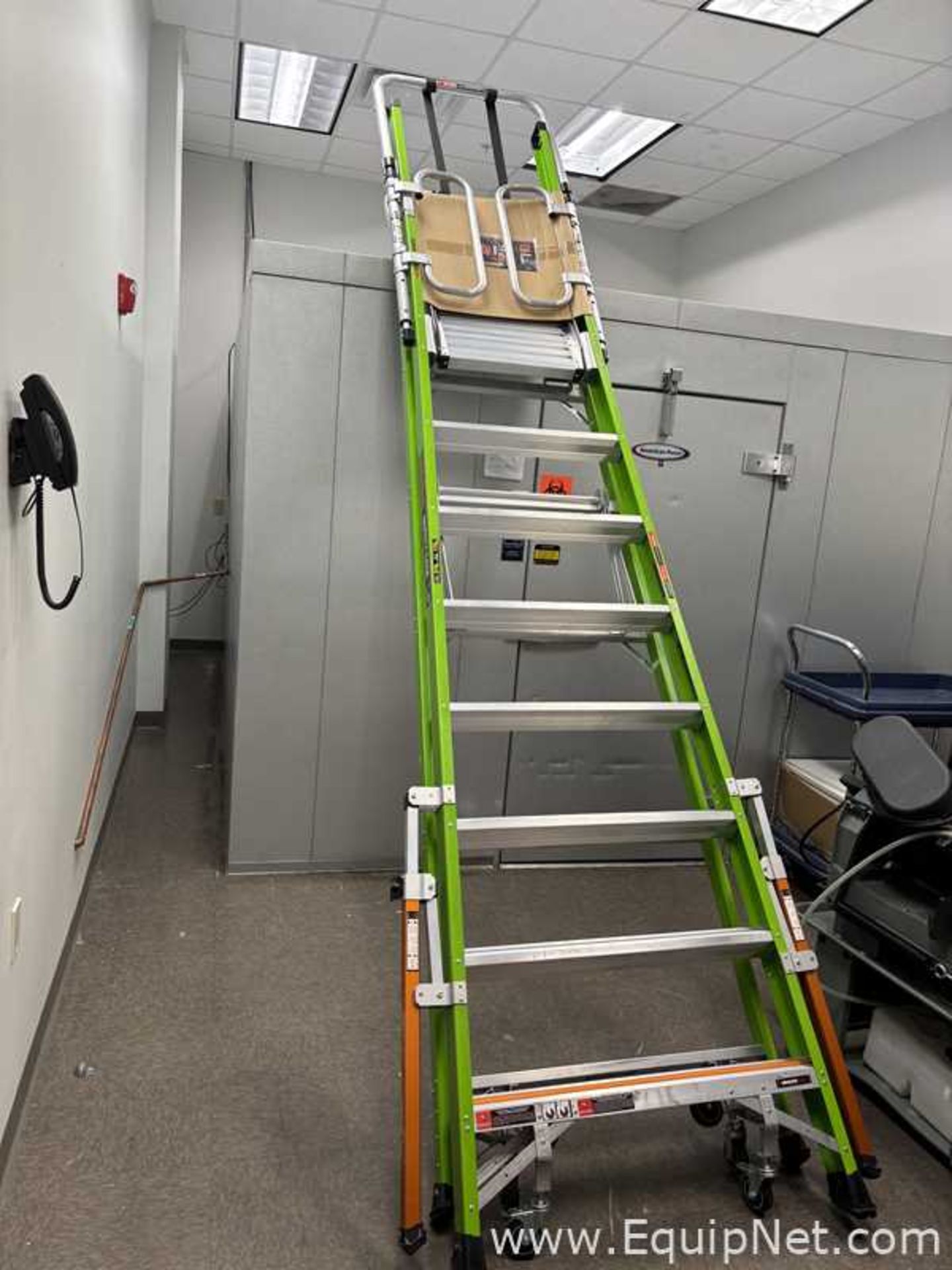Little Giant WBB3145002 Safety Cage Platform Ladder With Wheels
