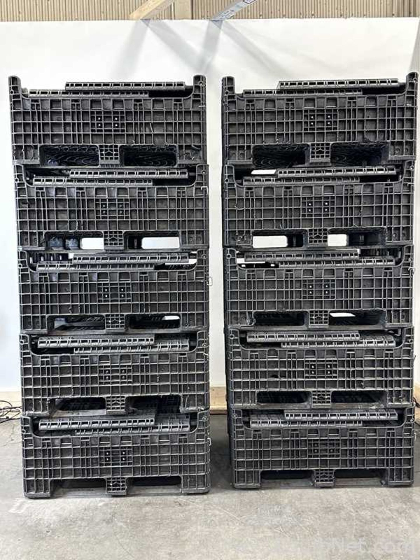 Lot Of 10 Orbis Heavy Duty Collapsible Storage Bins