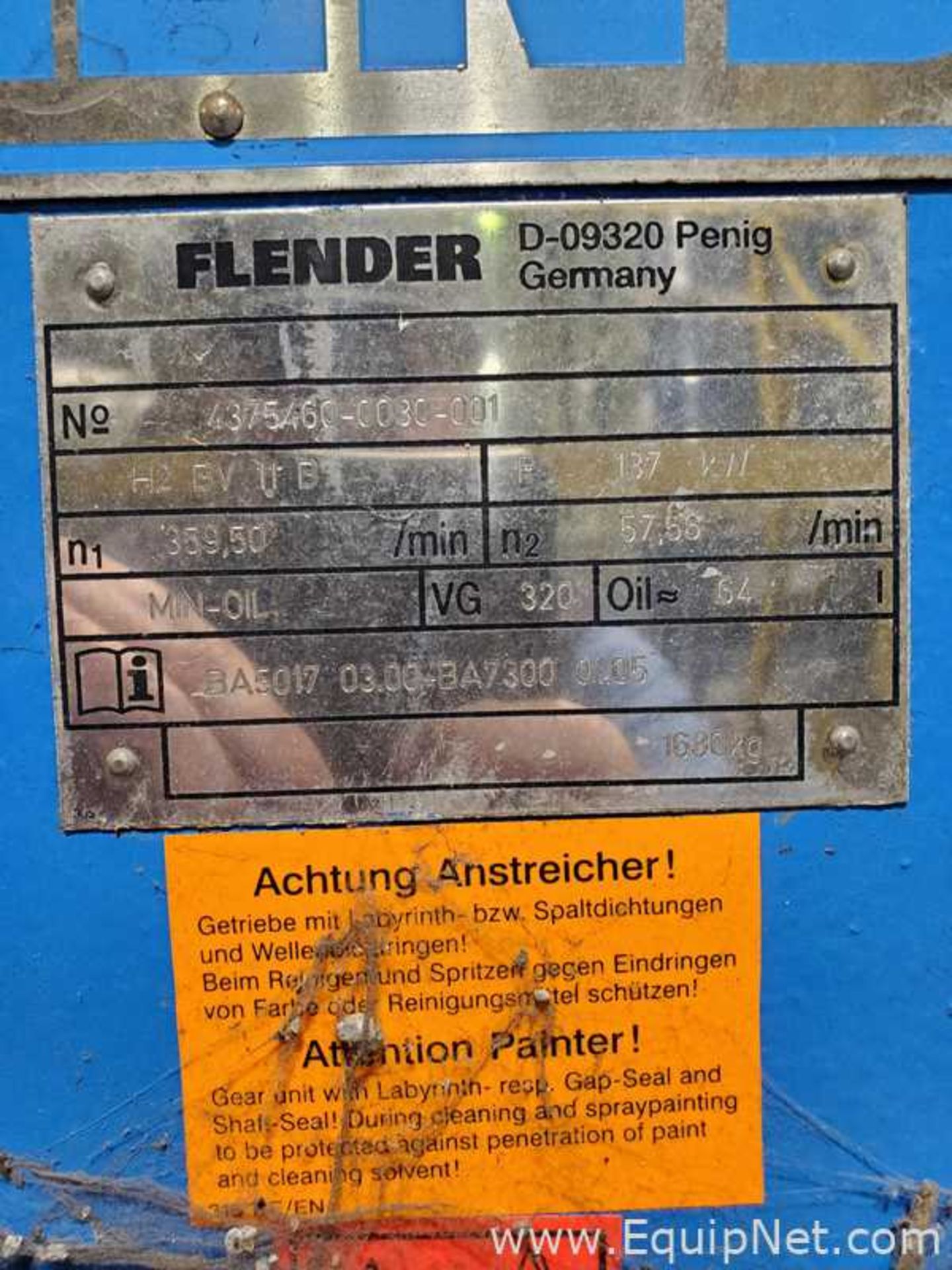 Lot of 2 Flender Gear Boxes for Proquip Agitator - Image 5 of 5