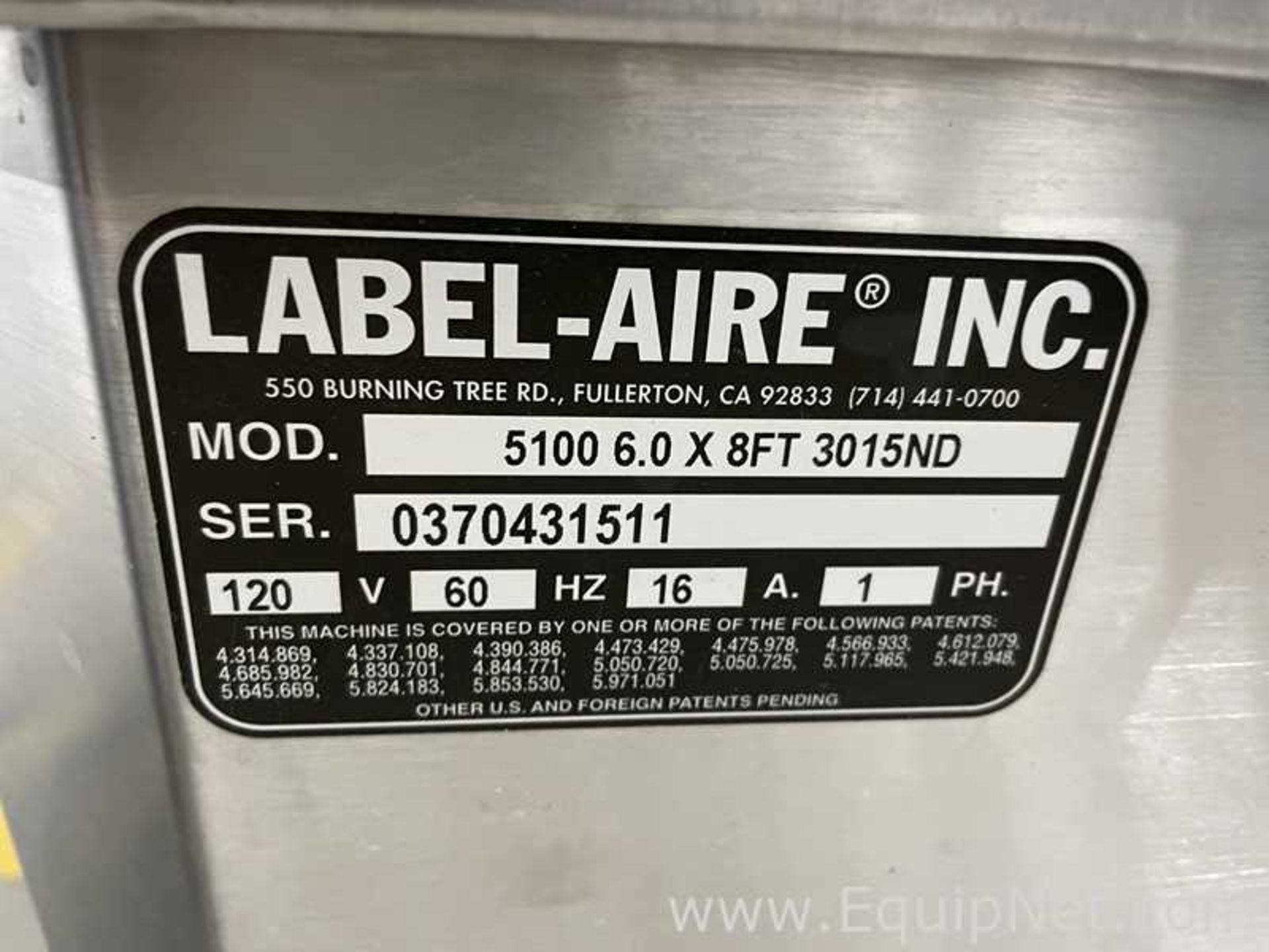 Label Aire 3015 ND-1000 6 inch 12 inch LH Labeller - Image 12 of 18
