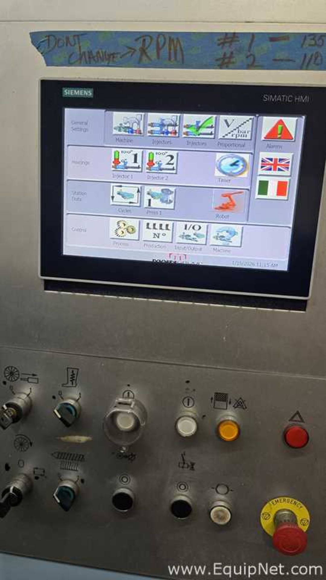 Main Group Delta UP 2-750 Waterproof Footwear Injection Molding Machine - Image 4 of 6
