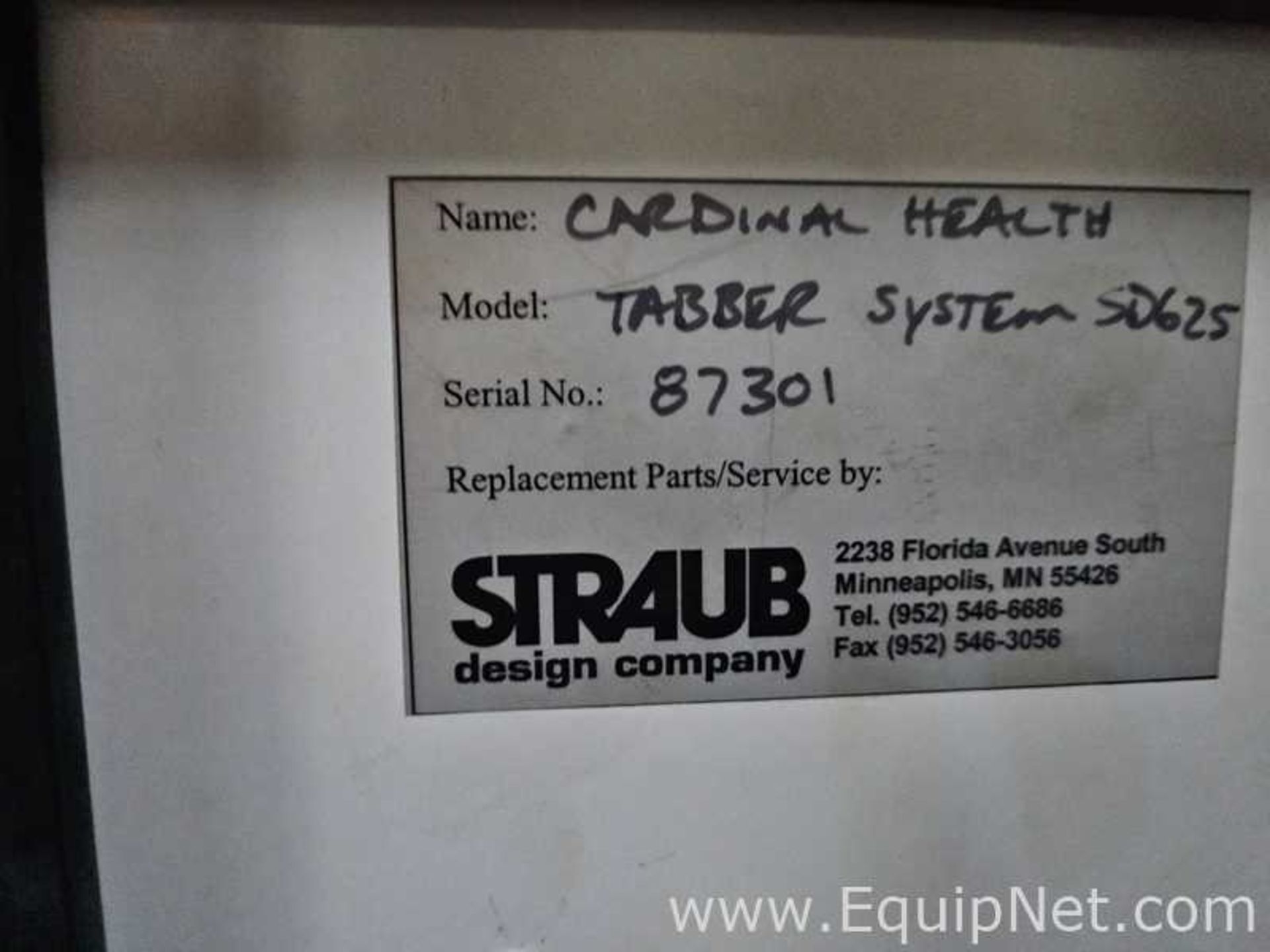 Straub Tabber System SD625 Taper