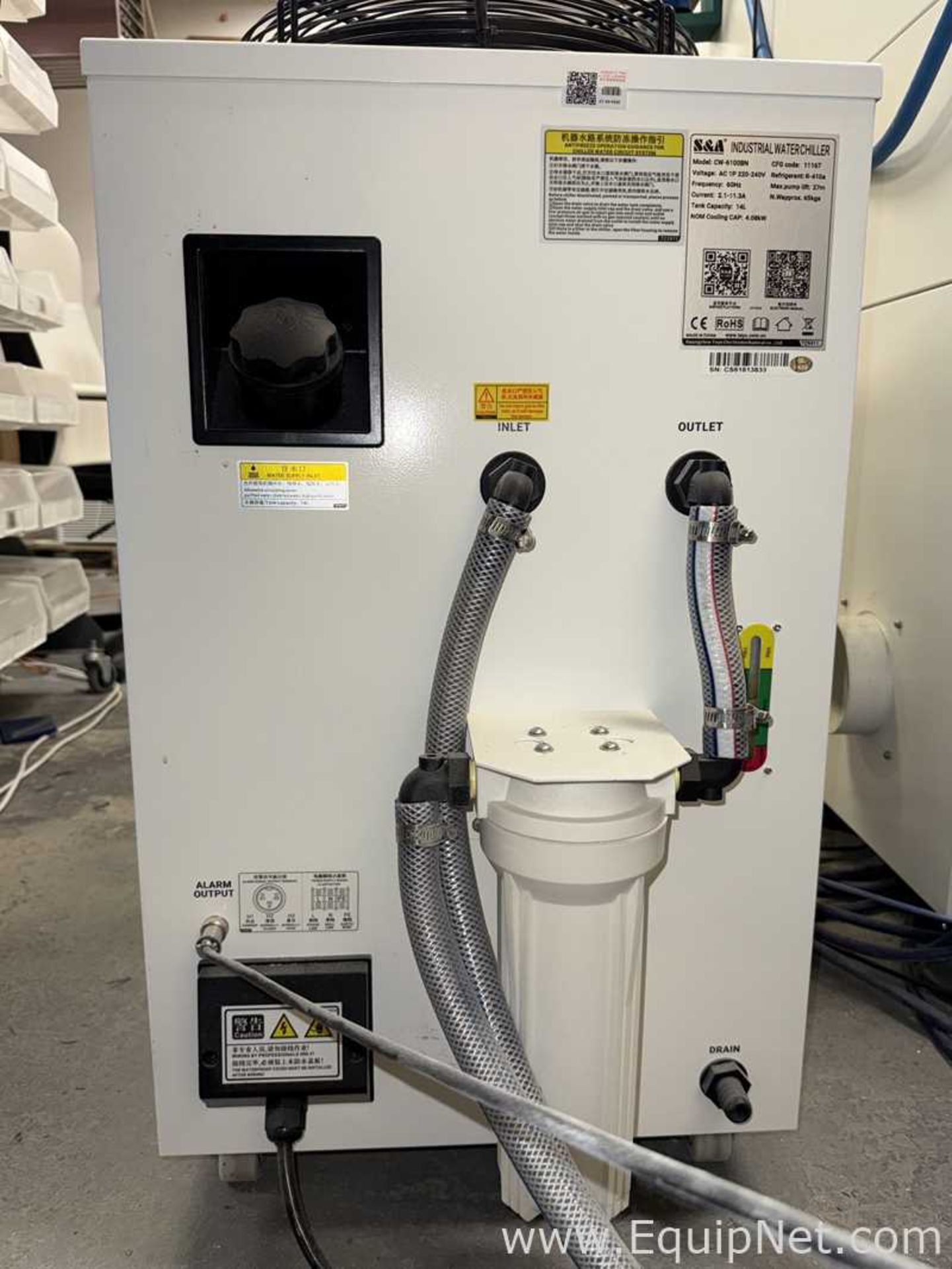 3-axis 180W Galvo CO2 Laser Head Scanner/Marking Machine with S and A CW-6100 Industrial Chiller - Image 16 of 19